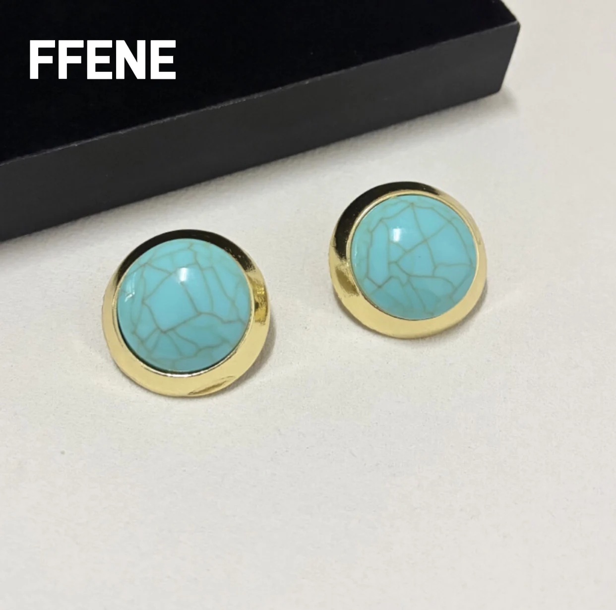 

Французские ретро-серьги в стиле минимализм, из смолы с эффектом кракле, круглые, легкие, роскошные, высококачественные, для женщин