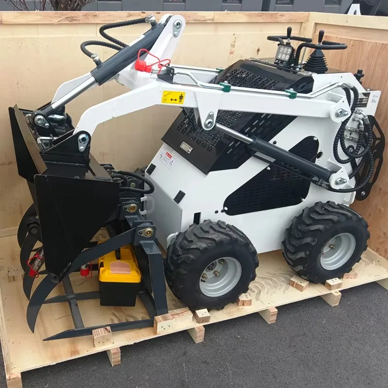 New Ce Epa China Manufacturer Mini Crawler Skid Loaders Cheapest Powerful Wheel Minicargador Bucket Garden Skid Steer Loader