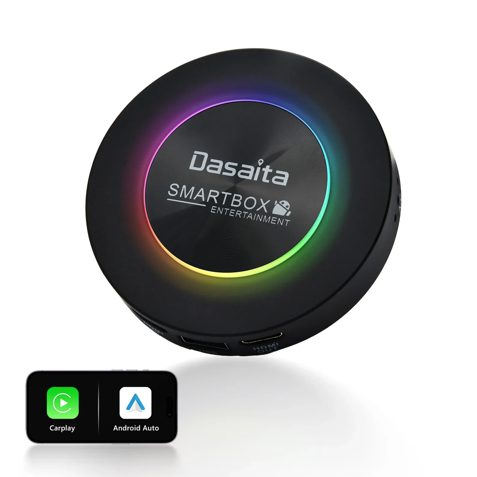 Dasaita CarPlay Ai Box 8GB+128GB Car Smart Box Android 13 Wireless Apple Android Auto Car Play Adapter Ai Box Android 13 Carplay