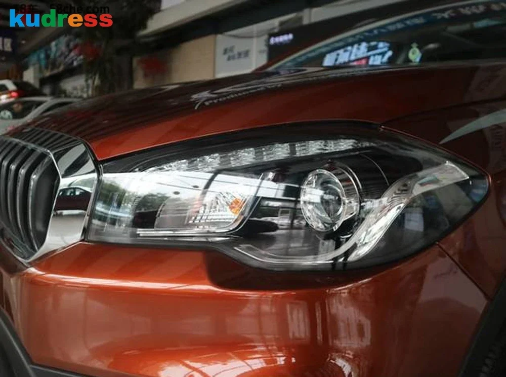 For Suzuki SX4 S-Cross facelift 2017 2018 Chrome Car Front Head Light Lamp Cover Trim Headlight Headlamp Frame Trims Accessories