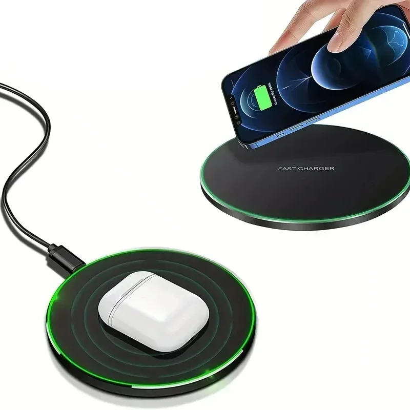 30W Wireless Charger Pad Stand Mobile Phone Chargers Fast Charging Dock Station For iPhone 15 14 13 12 11 Pro Max Samsung Xiaomi image 2