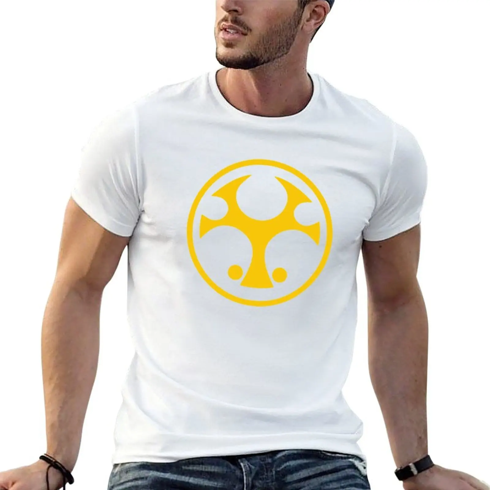 Camiseta Crimson Thunder Ranger de cuello redondo para tallas grandes y altas