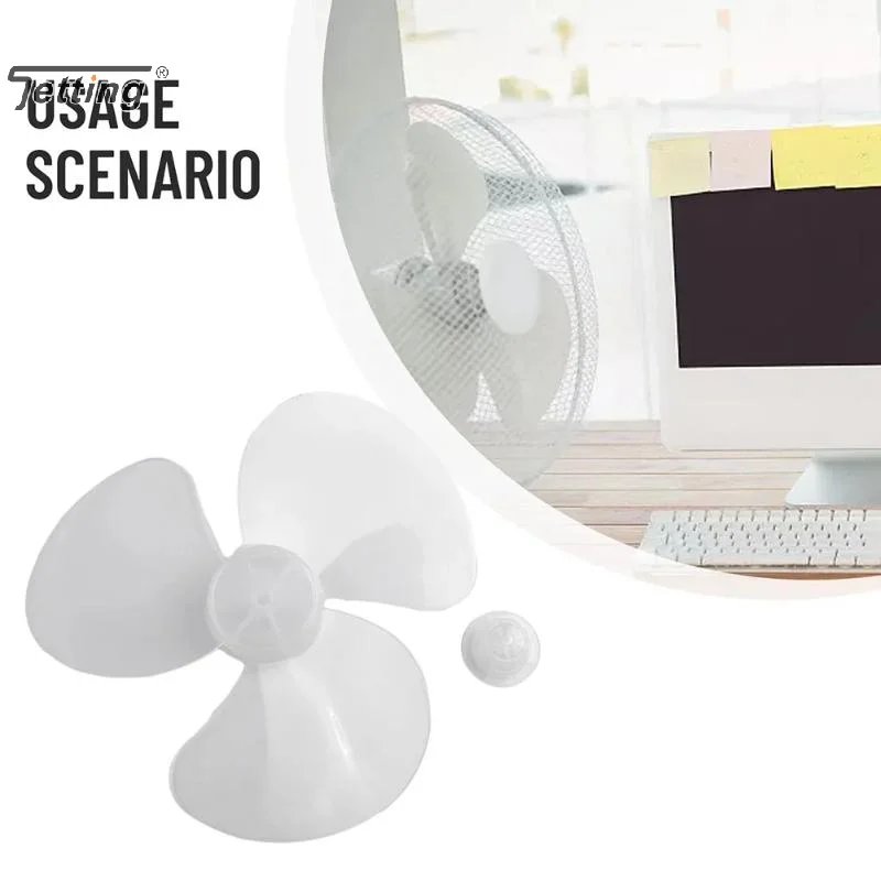 1Set Electric Fan DIY Accessories Big Wind Plastic Fan Blade 3 Leaves For Midea And Other 16inch 400mm Fans Parts