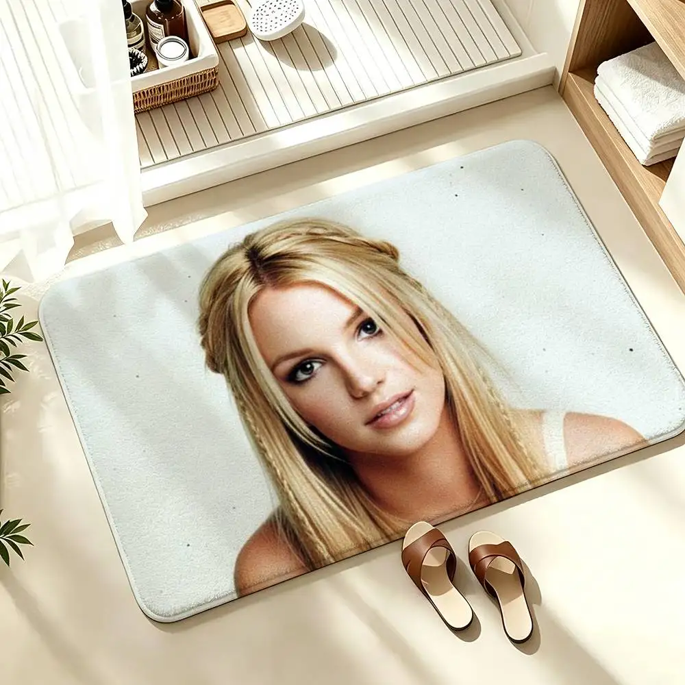 POOP B-Britney S-Spears  Soft Absorbent Decorative Floor Mat for Bathroom Entryway Living Room
