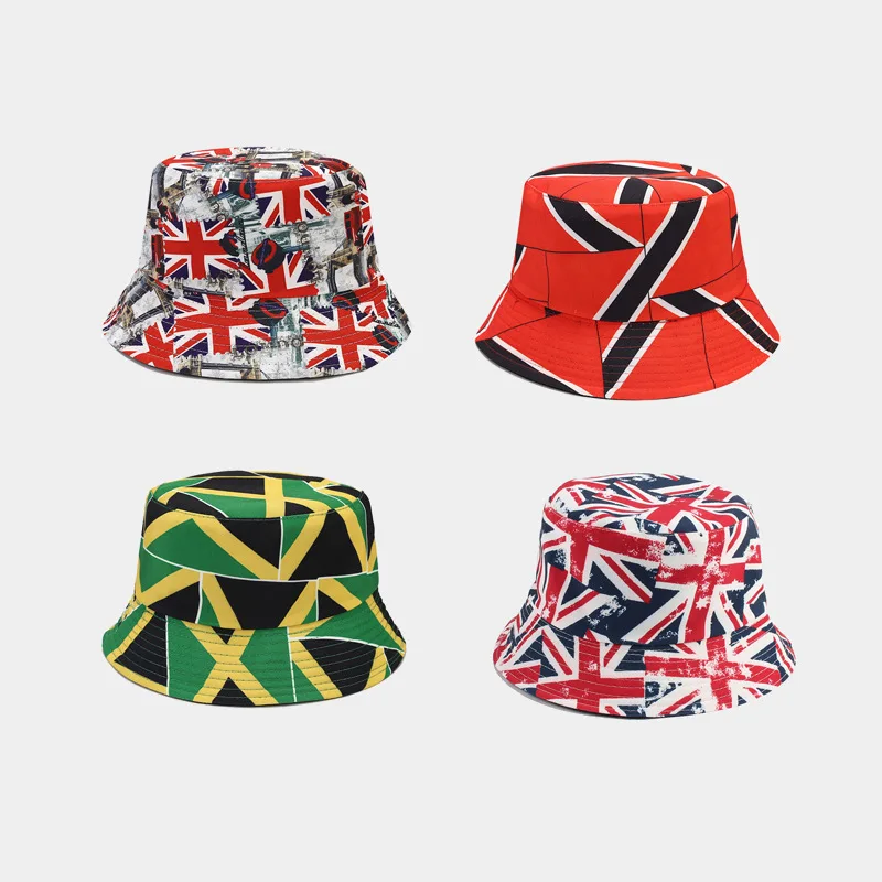 New Mi Character National Flag Spring and Summer Street -Shade Fisherman Fashion Dual-Wear Sun-Proof Basin Hat Outdoo