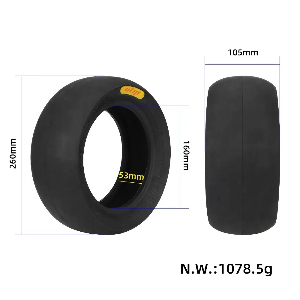 

E-Scooter Tubeless Ulip Tire100/55-6.5 Semi-Hot Melt Athletic Bald Competition Tire for Electric Scooter Tires Replacement Parts