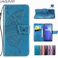 Butterfly Flower Leather Flip Wallet Case For Realme C21Y C25Y C3 9i 9 5 Pro Plus 8 5G 6 6i 6S 7 C11 7i 8i C21 Y C31 C53 Cover