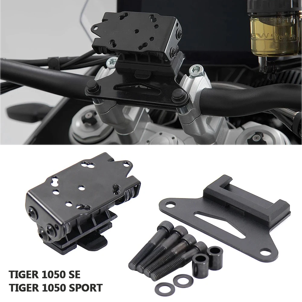 

For Tiger 1050 SE/Sport Motorcycle GPS Mounting Plate Phone Holder Kit Navigation Bracket Adapter 1050SE 2011 2012 1050 Sport