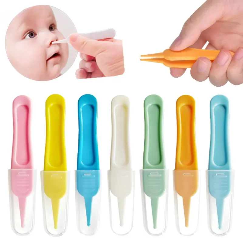 Baby Dig Booger Clip Infants Ear Nose Navel Clean Tools Kids Safety Tweezers Cleaning Forceps Toddler Nasal Cavity Care Supplies