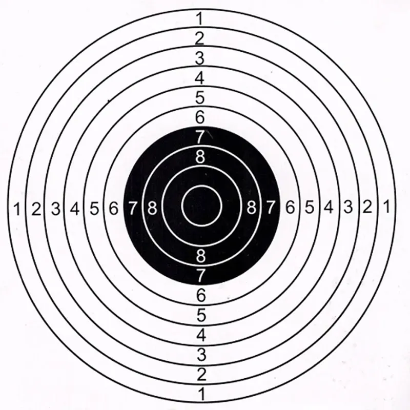 100PCS Outdoor Hunting Shooting Target Paper Target 14x14cm or 17x17cm  High Quality Target Paper