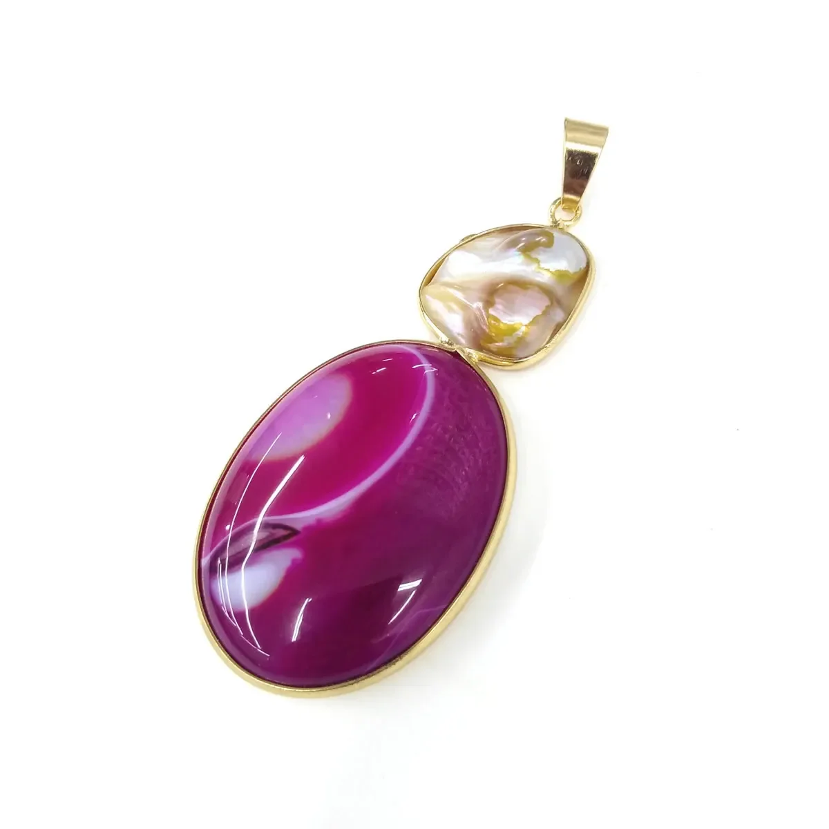 Natural Stone Pendants Multicolor Hot Sale Trendy Agates Pendants Charms for Jewelry Making DIY Necklace Accessories Wholesale