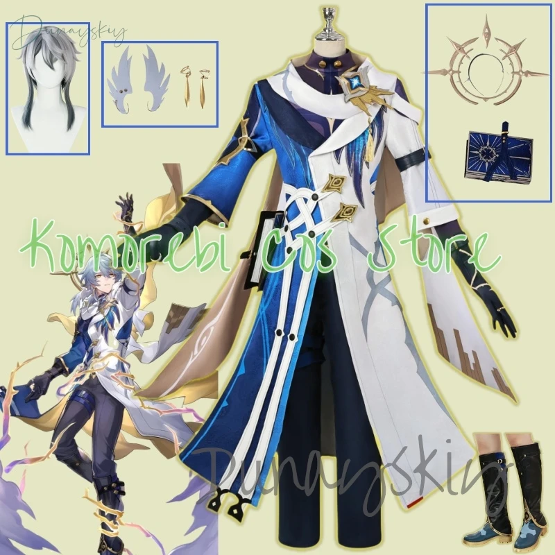 Honkai Star Rail Sunday Cosplay Costume Wig Uniform New Skins Earrings Book Props Halloween Party Customized