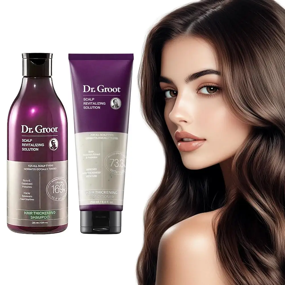 Dr. Groot Revitalisierende Lösung - Reinigendes Shampoo, Haarverdichtender Conditioner, Kopfhautpflege-Essenzöl, Tiefenwirksame Feuchtigkeitspflege – Detail 9