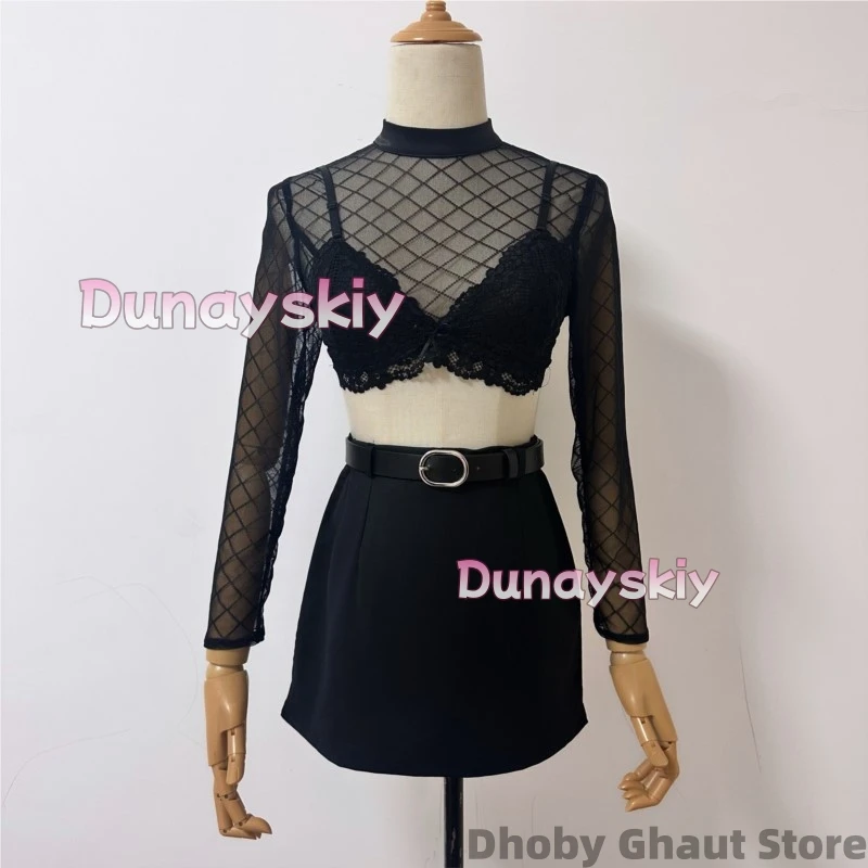 

Victory Privaty Strict Discipline Lace Patchwork Cosplay Full Game Goddess Character Same Style Sexy Office Lady Striped Shirts
