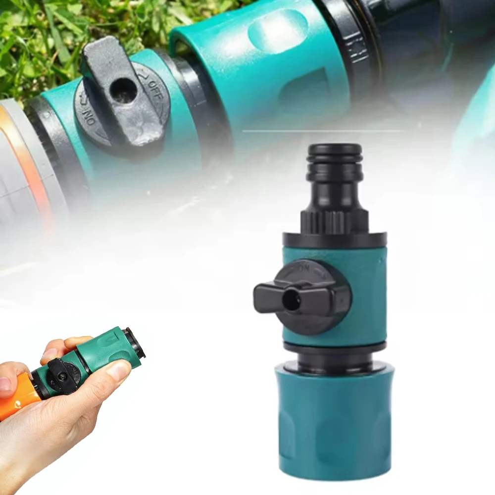 Garden Hose Quick Connect Fitting - Shut-Off Valve Adapter for Irrigation Systems, Direct Mount Connector for Faucets