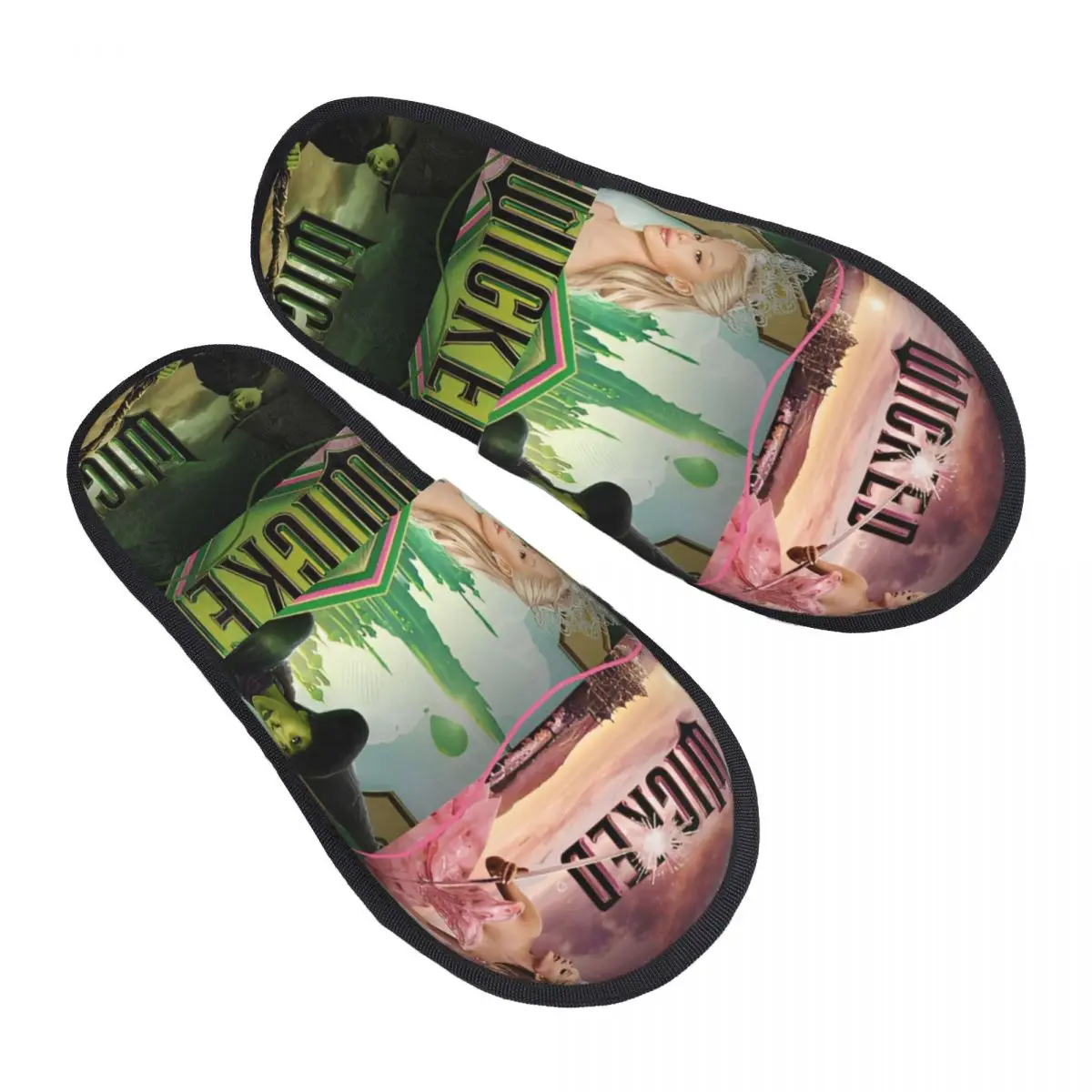 

Wicked For Good Winter Хлопковые тапочки для спальни Уютные шлепанцы из пены с эффектом памяти Противоскользящие