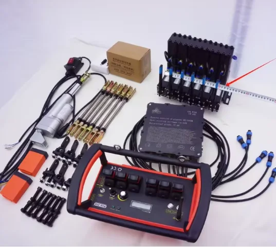 6-Axis Joystick Remote Control 12-24V Hydraulic Valve Truck Crane Lifting  Controller