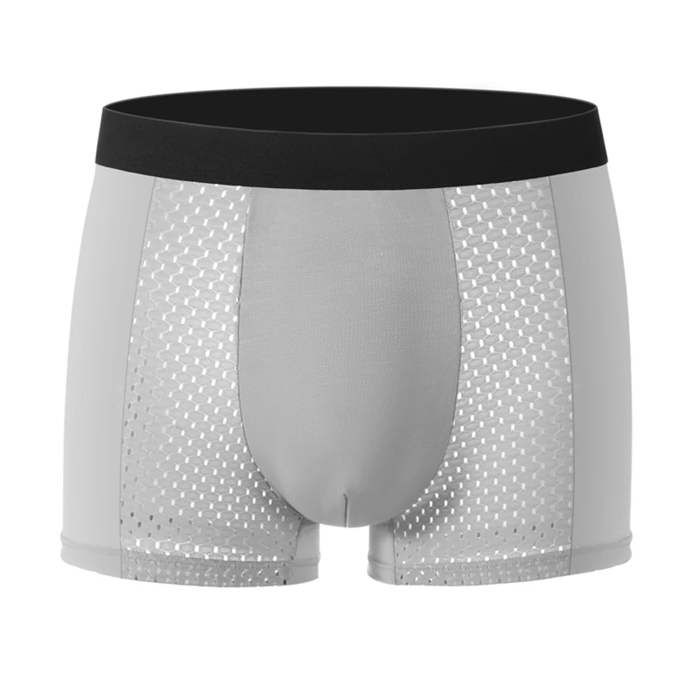 الرجال بلون شبكة ملابس داخلية جيدة التهوية سراويل داخلية سراويل boxershort جذوع ملخصات مريحة الصيف ملابس داخلية للتبريد