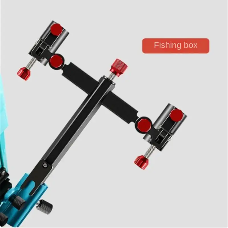 Double Fortress Support Bracket Fishing Chair Twin Gun Brackets Angling Box Universal Thickened Double Rod Head Fishing Gear