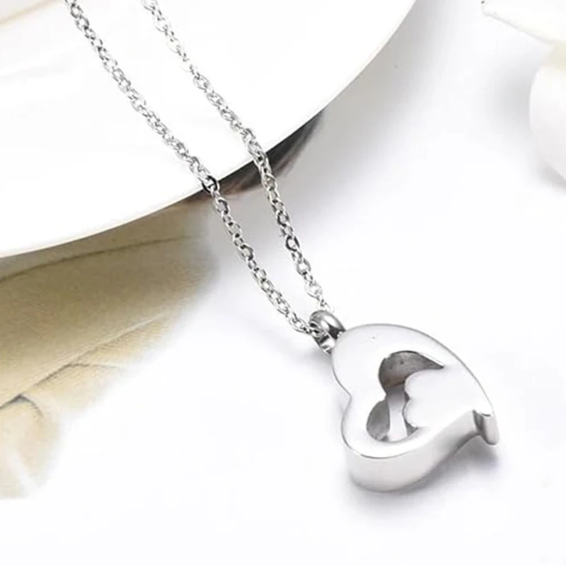 Heart Charm Necklace Wedding Necklace Bride Wedding Jewelry