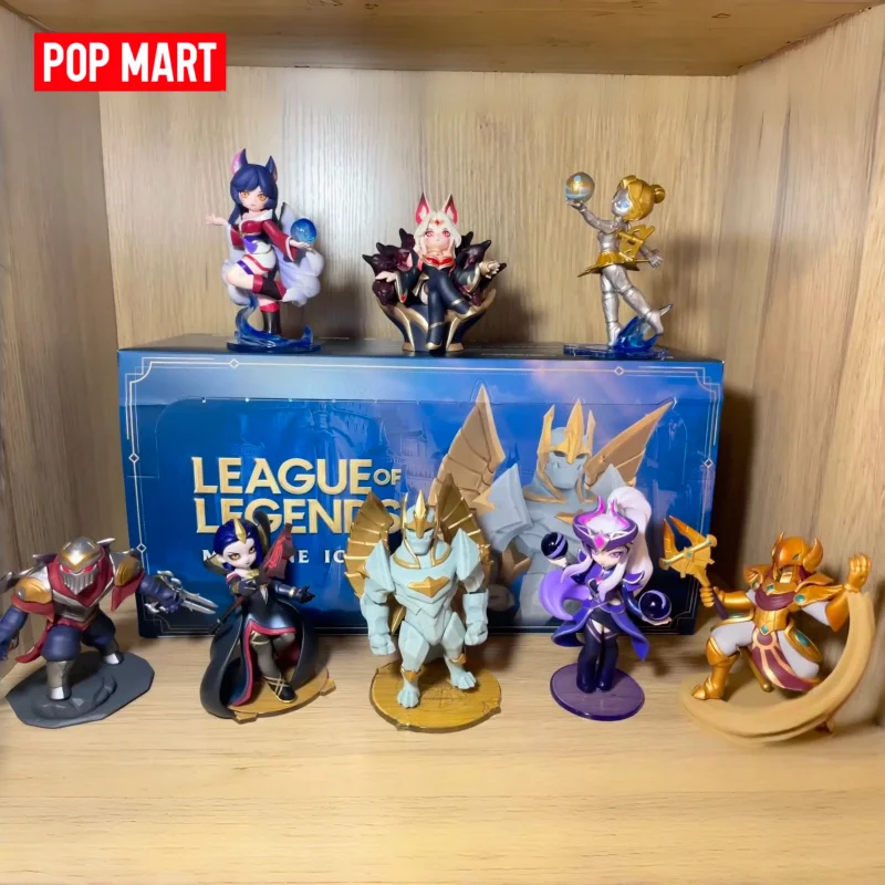 POPMART League Of Legends Série Showdown do Mid Lane Caixa Surpresa Figuras de Ação Colecionáveis Ornamento Presente para Fãs de Jogos e Colecionadores