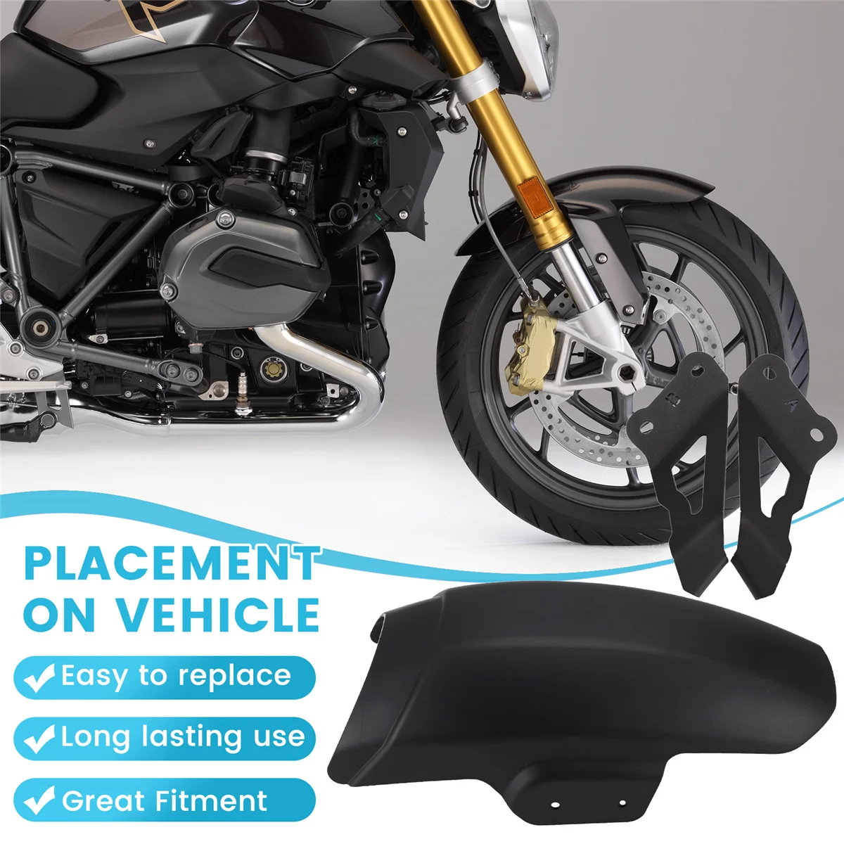 

T48C_удлинитель переднего крыла мотоцикла для BMW R1250R R1200R 2015-2024, расширение брызговика