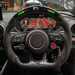 Carbon Fiber Steering Wheel Fit For Audi RS3 RS4 RS5 S3 S4 S5 A3 A4 A5 Customized Racing Wheel