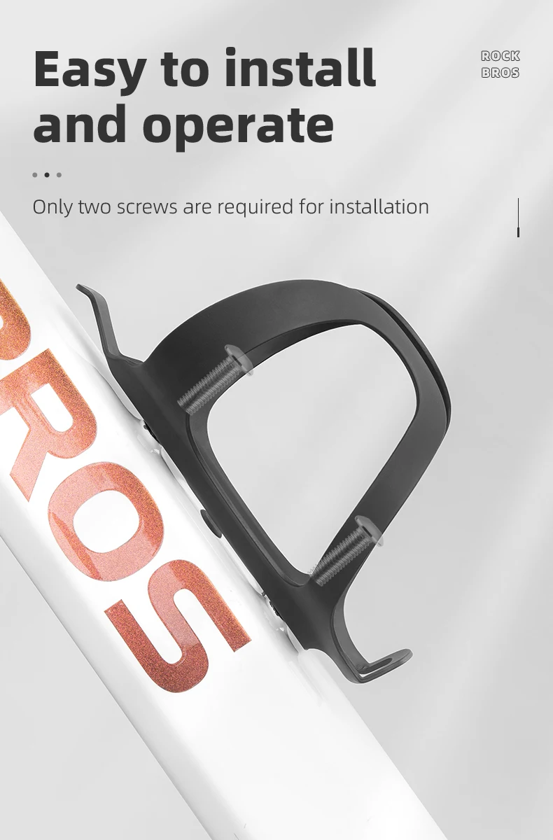 ROCKBROS Fahrrad-Flaschenhalter, ultraleicht, Fahrrad-Flaschenhalter, unterstützt leicht, einfache Installation, Rennrad-Zubehör – Detail 12