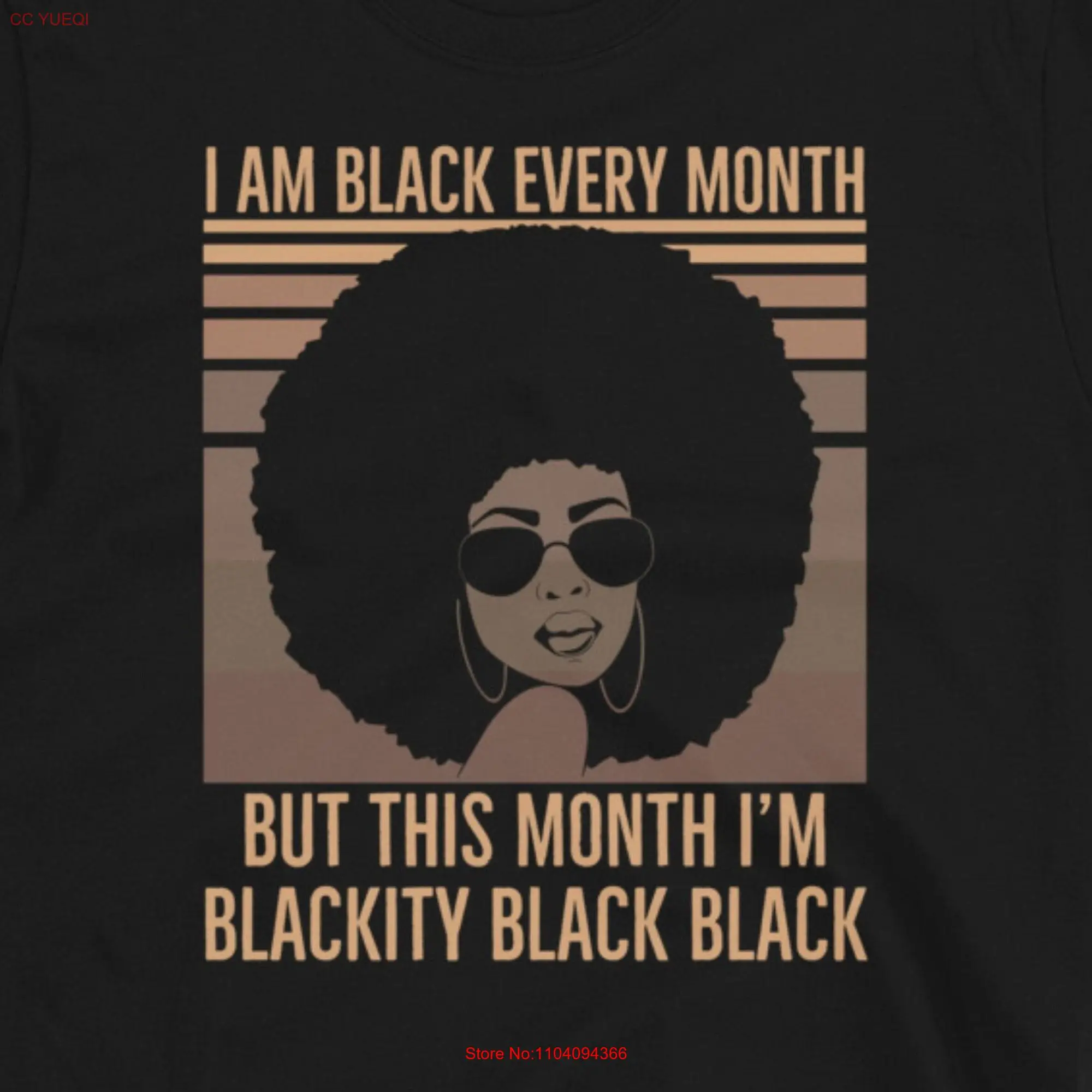 I Am Black Every Month But This I'm Blackity History BLM T Shirt Culture Lives Matter long or short sleeves