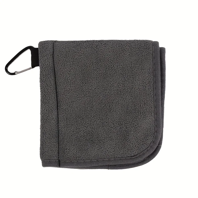 Golf towel, ball cleaning towel, ball cleaning cloth towel, outdoor with hook golf gift - view 4