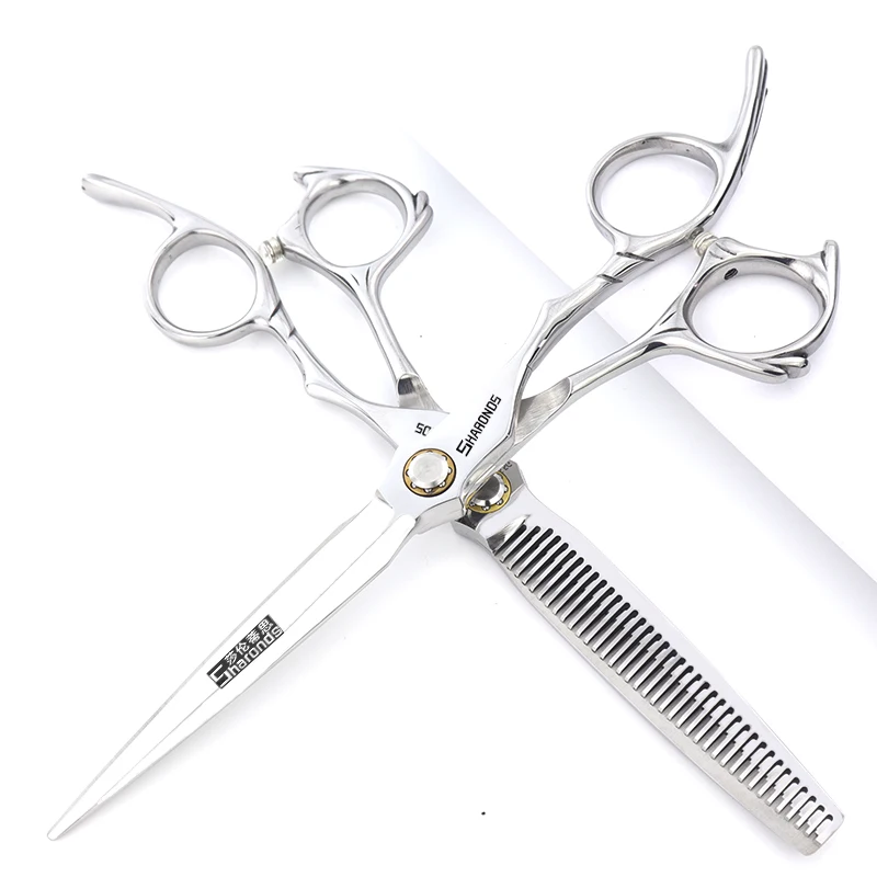 

Professional and authentic hair clippers for hair salons, 6.5-inch flat scissors, thin teeth scissors, thin hair cutting set.