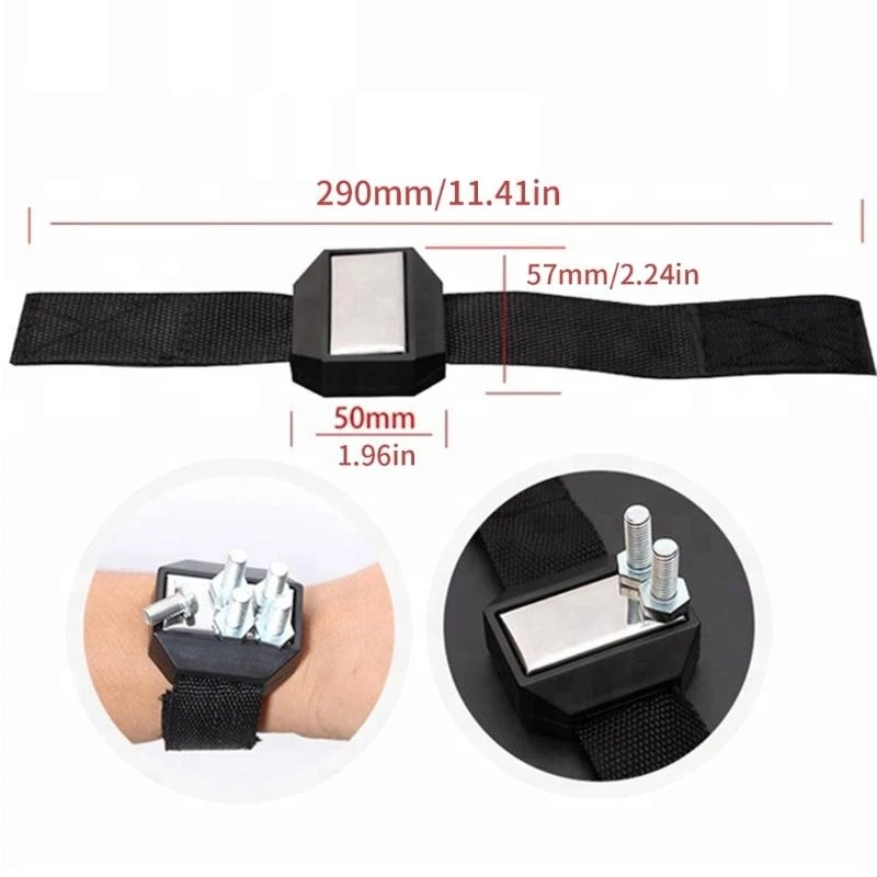 652F Comfortable Magnetic Wrist Tool Holder Bracelet Tool For Quick Access To Screws And Nuts Designed For Daily Workshop Use