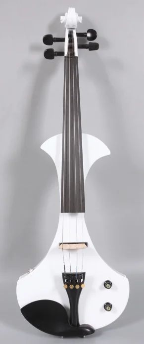 

Yinfente electric violin 4/4 Full Size White violin Professional Ebony fittings With Case Bow