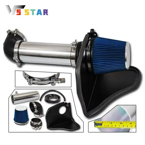 Cold Air Intake Kit & Heat Shield Black Red Blue For 2005-2010 Chrysler 300 C Sedan & SRT-8 with Hemi 5.7L 6.1L V8 Engine