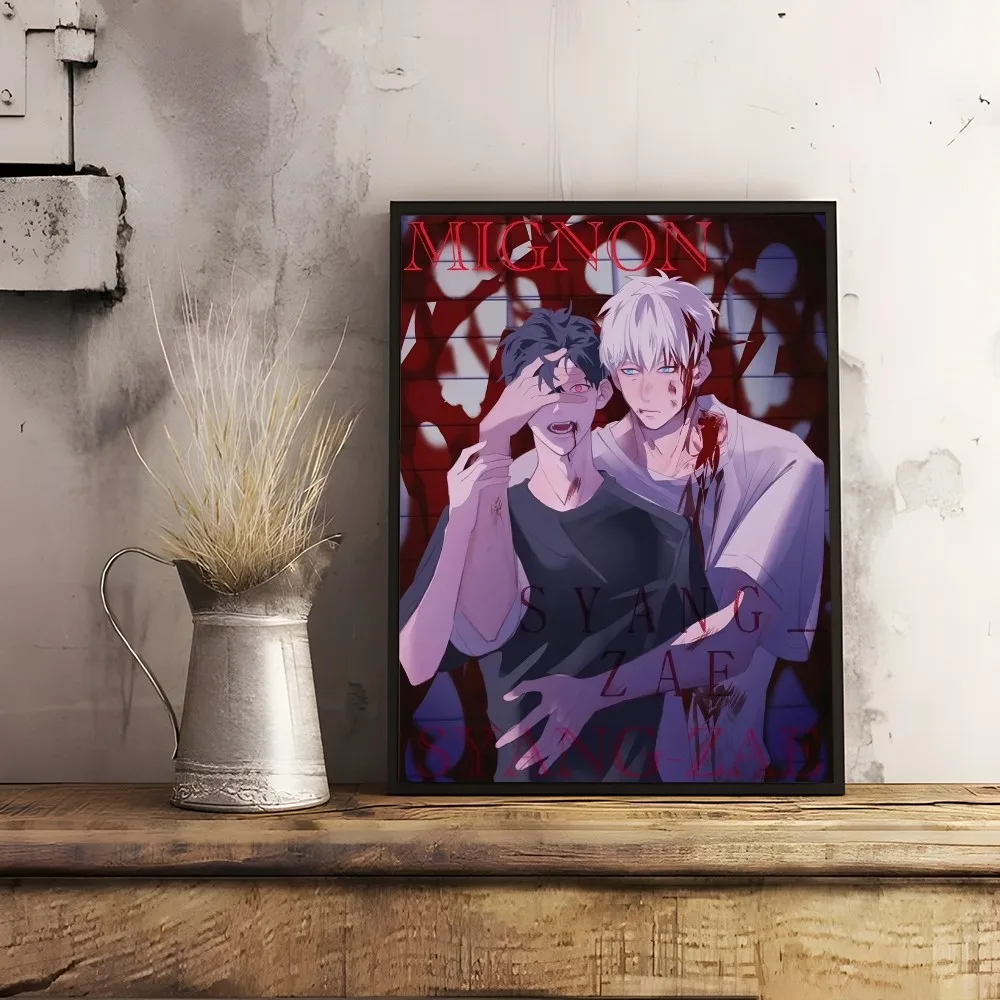 1PC Anime MIGNON Poster Home Living Room Wall Art Garage Room Decor Gift