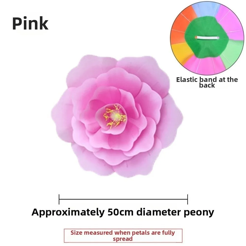 

Тканевые цветы пиона 20/30/40/50 см для танцевальных выступлений, креативные реквизиты для детских танцевальных представлений, разноцветные