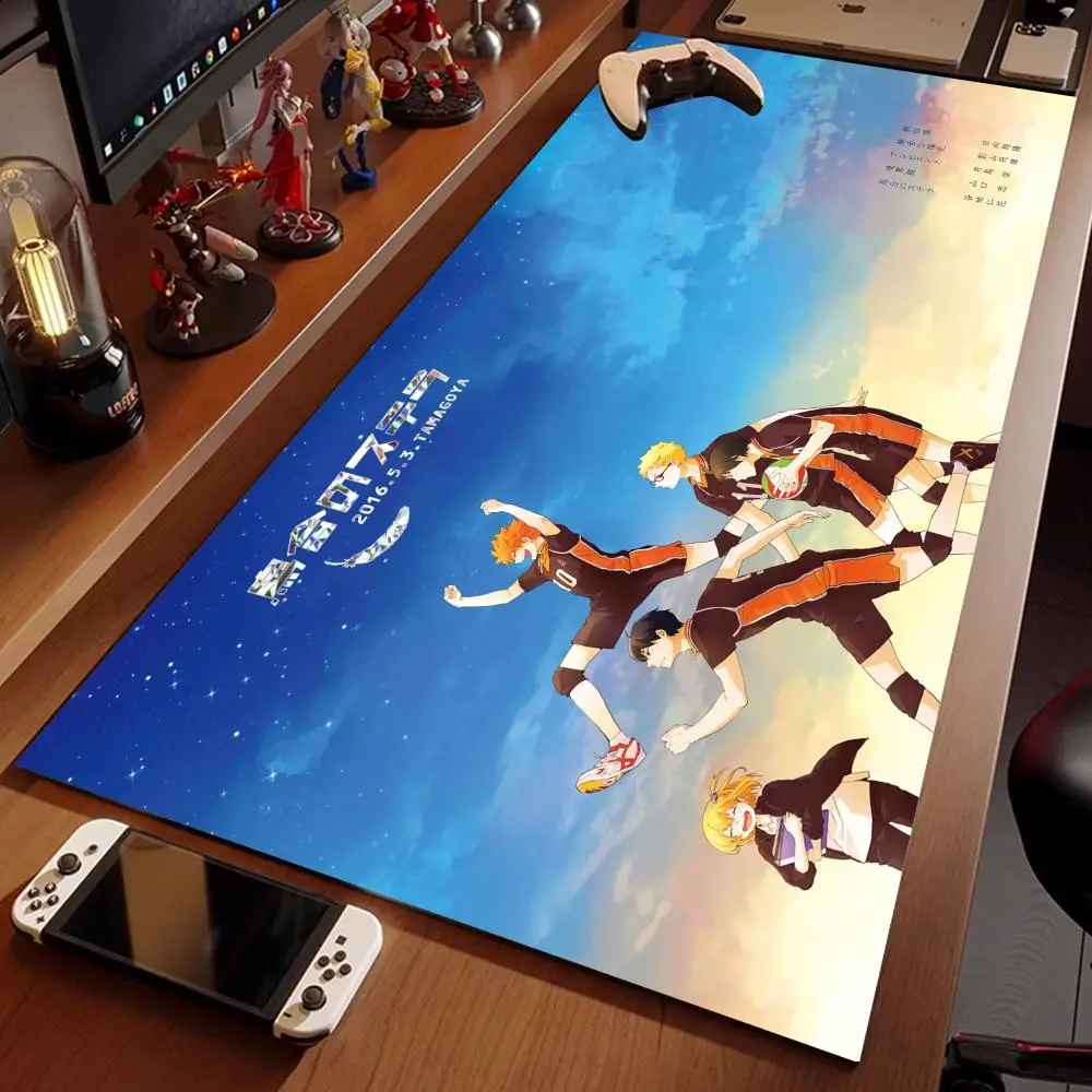 Anime Haikyuu Mouse Pad Large rubber rugs PC game Table mat laptop desk pad XXL non-slip computer keyboard Office desktop mats