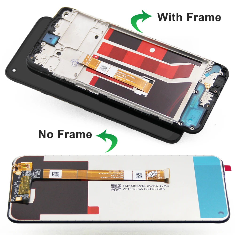 6.5'' Display for Oppo A53 4G CPH2127 Lcd Display Touch Screen Digitizer Assembly for Oppo A53S A53s CPH2139 Display