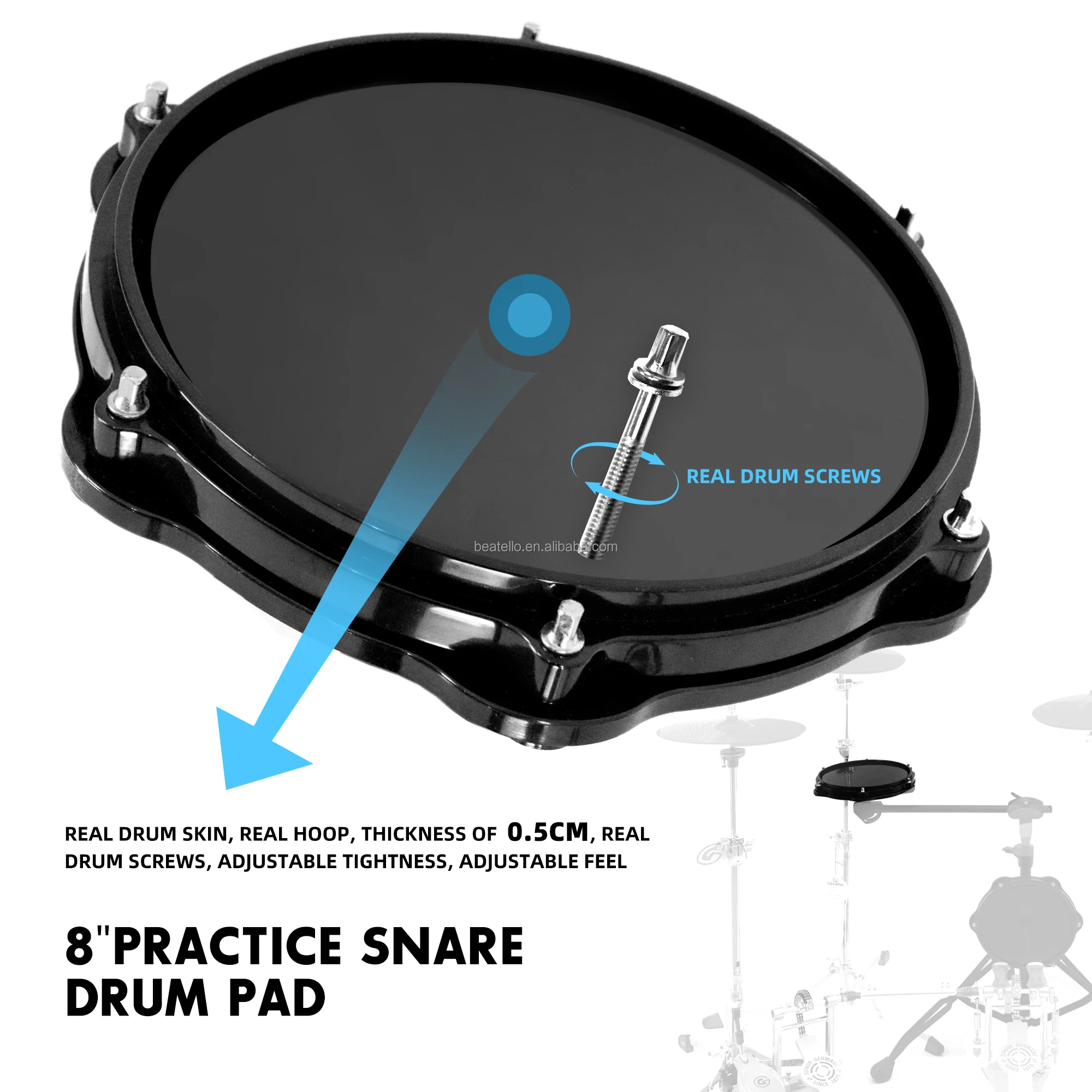 JBK Professional Portable Mute - Drum Practice Pad 评论和价格