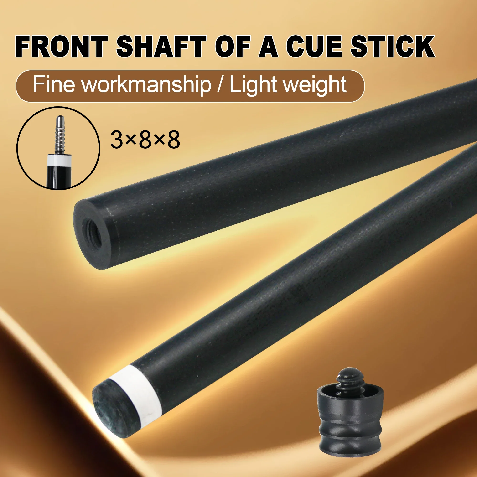 

3*8*8 Fiberglass shaft forelimb 13mm pool stick compatible various brands of rods slow eight tooth interface durable lightweight