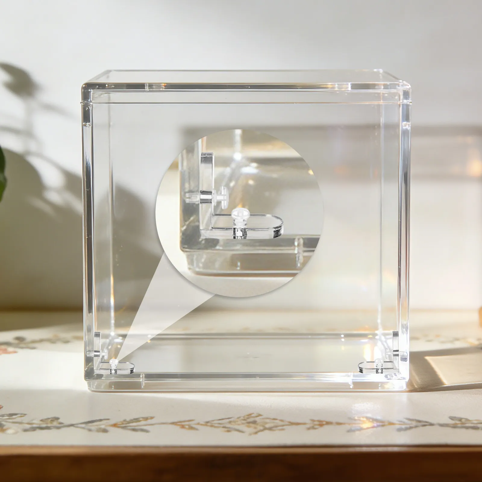 15Pcs Clear Corner Connectors Acrylic L-Brackets for Display Storage Boxes High Transparency Detachable Secure Seal Protection
