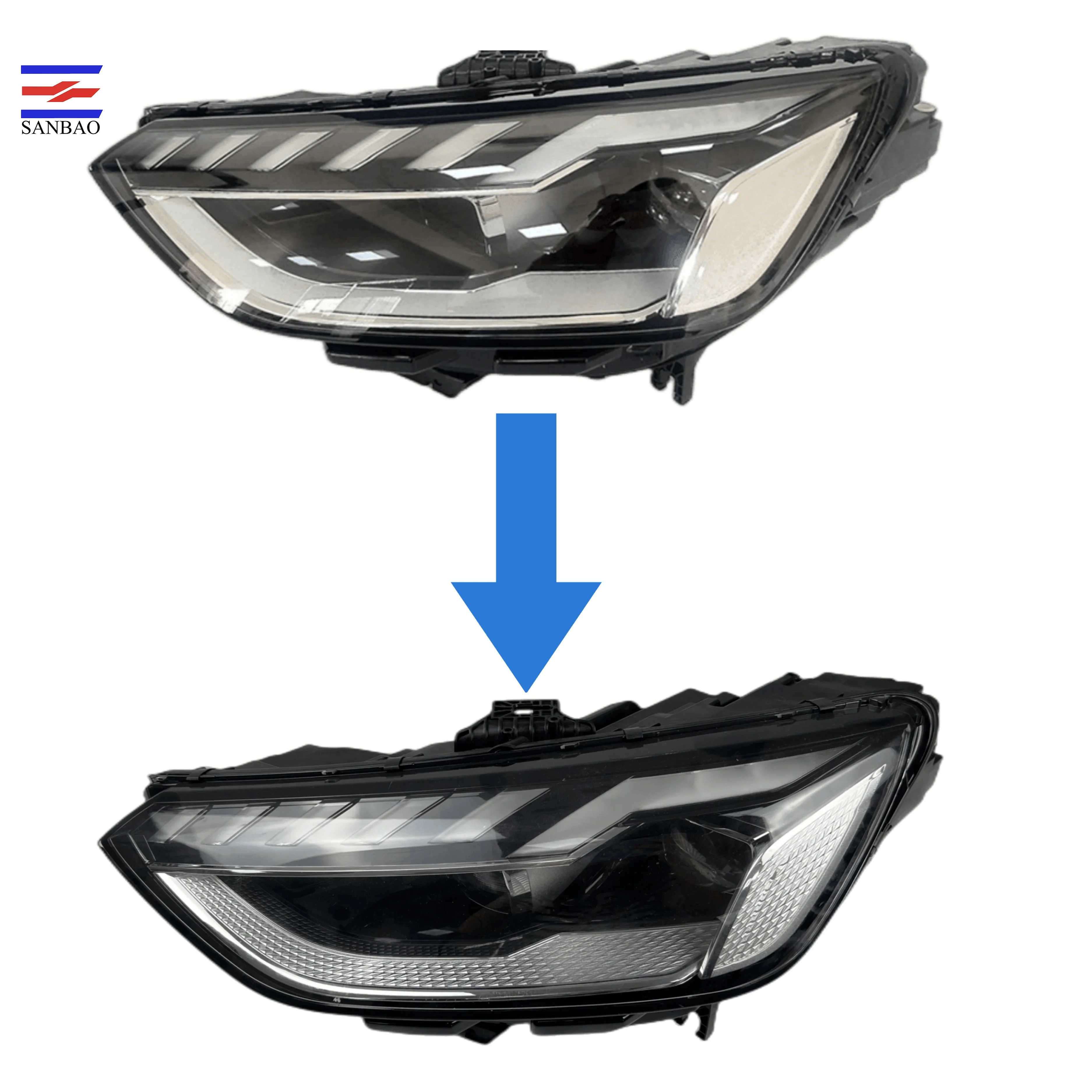 Factory direct sales-For Audi A4 20-23 LED modified headlight Upgrading  A4 20-23 Matrix-Low Upgrading High Direct plug-in