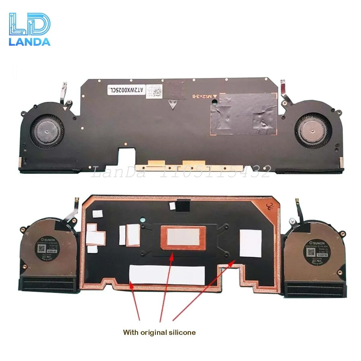 

Вентилятор охлаждения процессора, радиатор для ноутбука Dell XPS 13 7390 2-в-1 AT2WX002SCL 0VDFK8