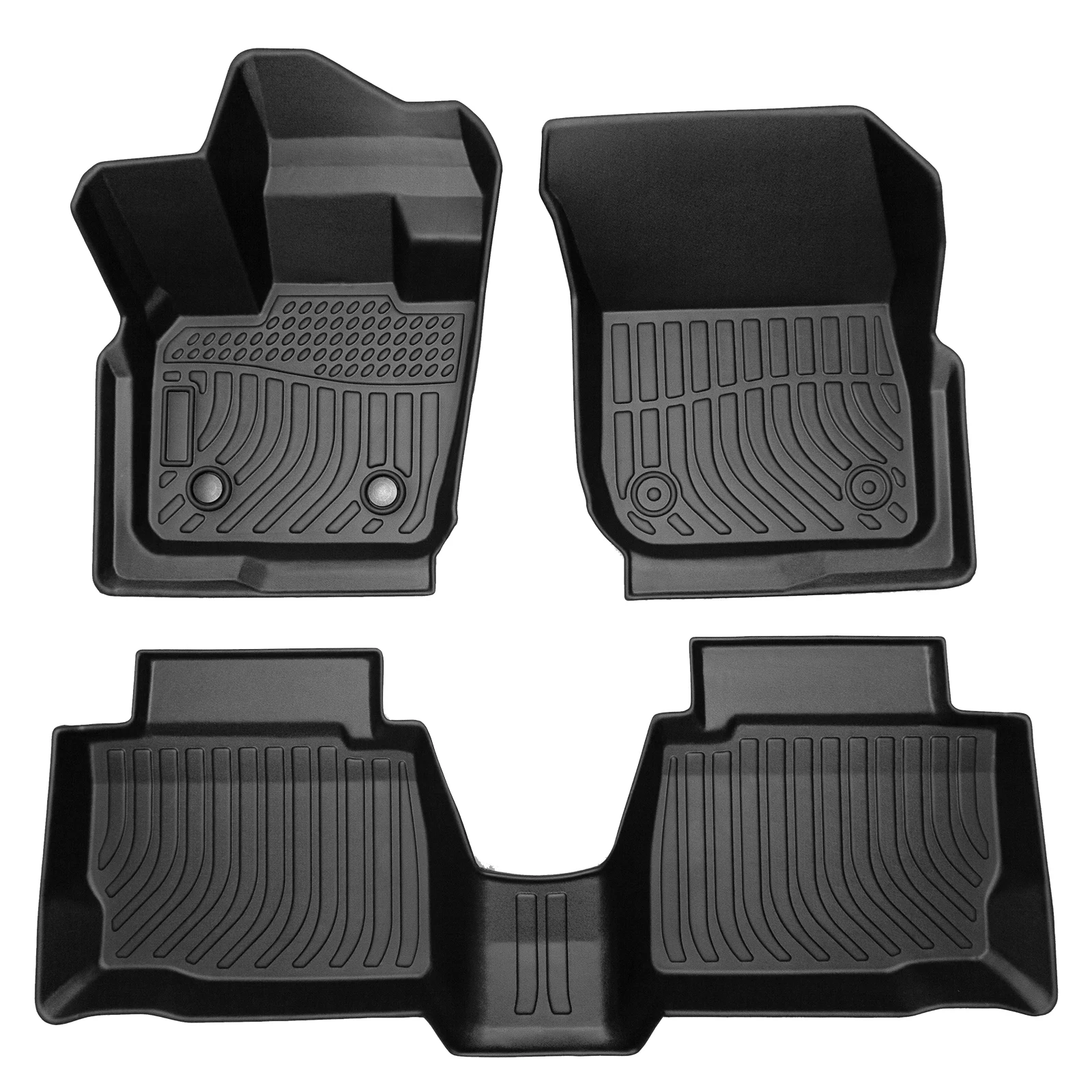 

Car Floor Mats for 2017-2020 Ford Fusion ，All-Weather TPE Rubber Floor Mat Black