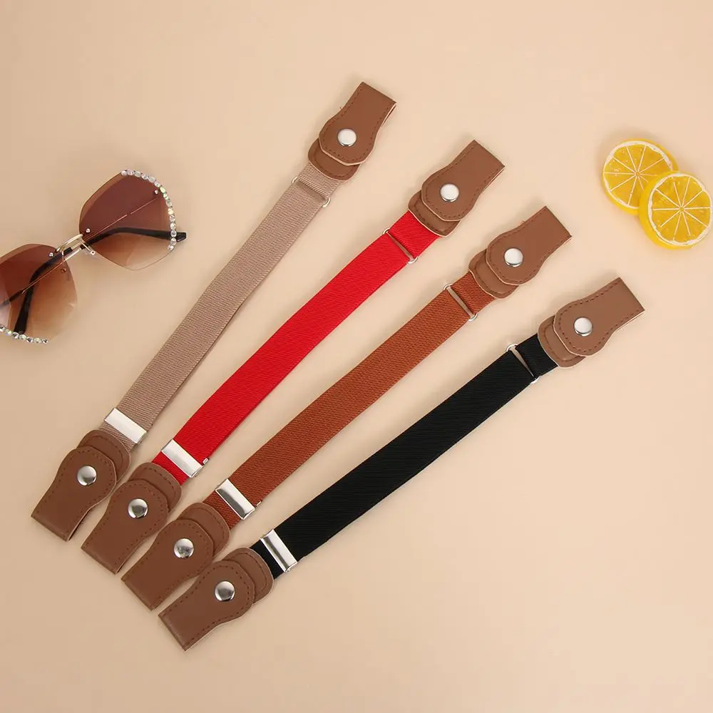 ปรับเด็กชายและเด็กหญิงยืดผ้าใบยืดเข็มขัดเอวเข็มขัดเด็กเข็มขัดหัวเข็มขัดฟรีเข็มขัด