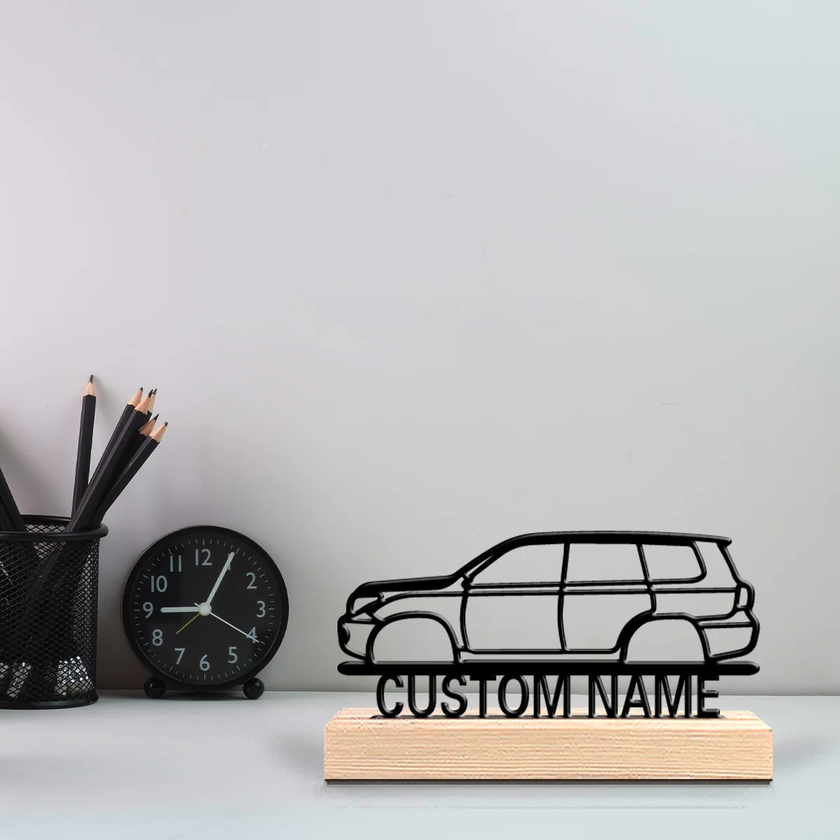 Estatuas de Metal de sedán personalizadas románticas, iluminación con Base de madera para oficina, taller, temas rústicos modernos y Steampunk, 1 ud.