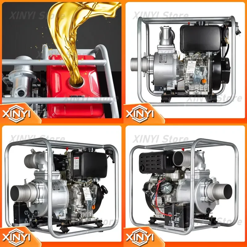 Water Pump for Diesel Engine 2 Inch 3 Inch Outdoor Flood Control Emergency Rescue Repair Small Water Pump