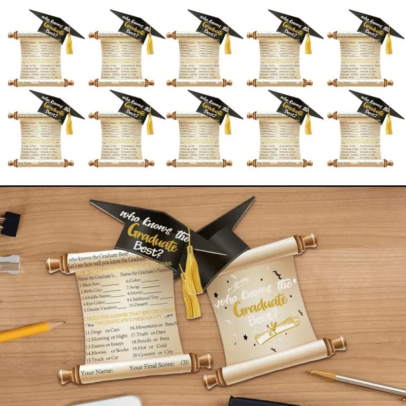 Karta z okazji ukończenia szkoły średniej Kartki z gratulacjami 2025 Dekoracja na przyjęcie z okazji ukończenia szkoły dla syna, córki, wnuka