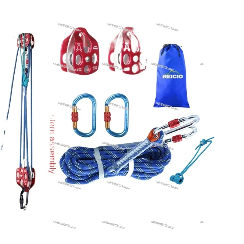 Labor-Saving Movable Pulley Set, Self-locking, Air Conditioner Lifting and Artifact, 3:1 Lifting Equipment