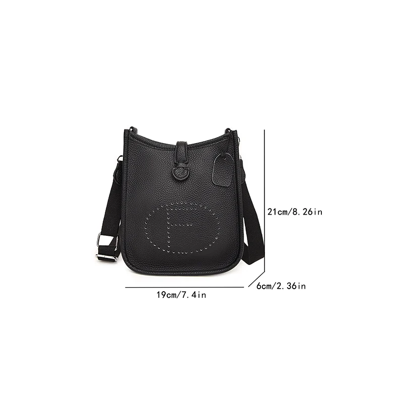 High Quality trend simple fashion Genuine Leather Women Crossbody Shoulder Bags 2024 Luxury Solid color Cow Leather Handbag Fema